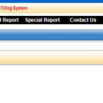 screenshot of noncandidate filing system website