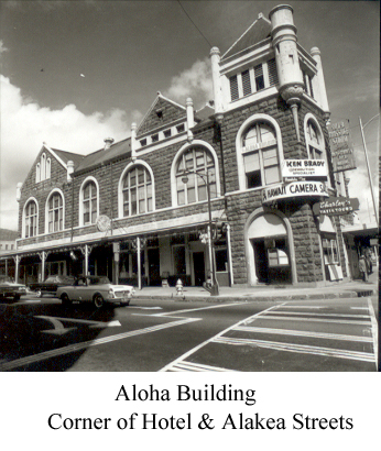 Aloha Building Corner of Hotel & Alakea Streets