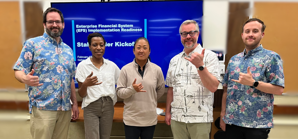 EFS Project team members pose alongside Gartner consultants during the EFS Readiness Assessment Kick-Off event on February 13, 2025. 