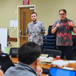 Keith Regan, Comptroller of DAGS, and Greg Dalin, HIMOD Program Manager, provided updates and addressed questions from State of Hawaii personnel at the EFS BYOB Lunch Session on Feb. 11.