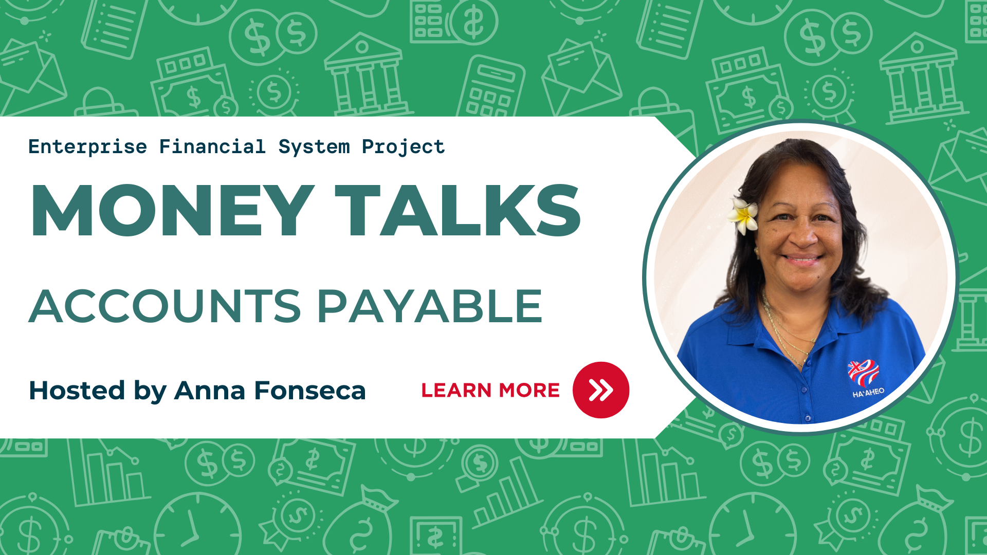 Money Talks: Accounts Payable, hosted by Anna Fonseca. Click to learn more.
