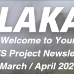 Background image is a view of the mountains, with white text stating: Alakaʻi Newsletter Banner: Issue March/April 2026.