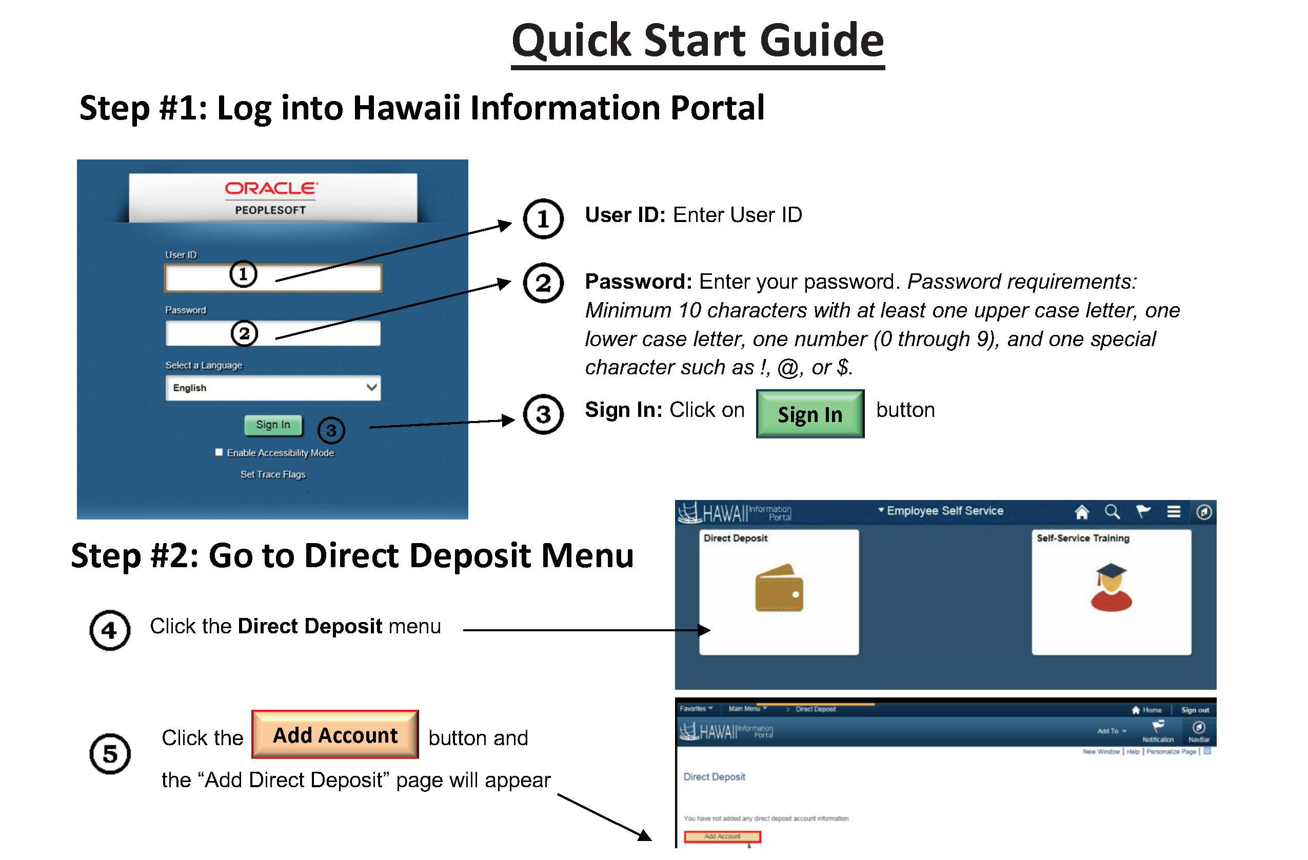 Hawaii Information Portal Are You Ready Group 2? Preparing for Direct Deposit Enrollment