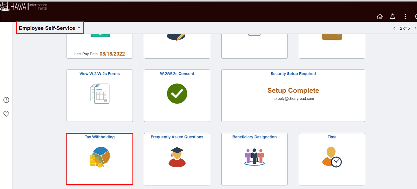 Hawaii Information Portal | Manage Your Tax Withholdings (W-4)