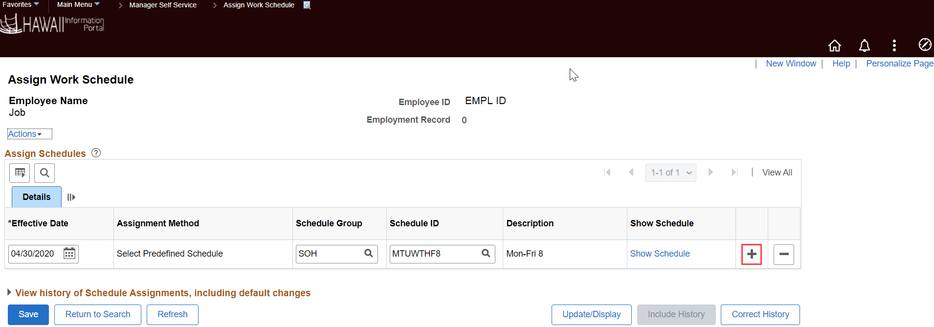 Hawaii Information Portal | How To Correct and Update Employee Work ...