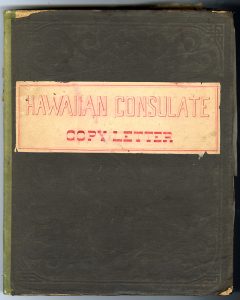Image of Consulate letter-book, Naples, Italy, Ref No. 412 Volume 6, cover