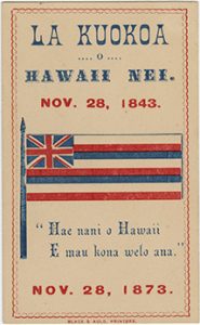 Image of Ticket for La Kuokoa November 28, 1873