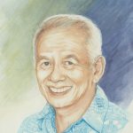 Fred K Kamaka, Sr portrait by Donelle Nunes Sawyer