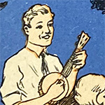 Banjolele player from The At-A-Glance Illustrated Self Instructor for Ukulele and Ukulele Banjo