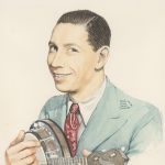 George Formby portrait by Donelle Nunes Sawyer