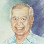 Sam K Kamaka, Jr portrait by Donelle Nunes Sawyer