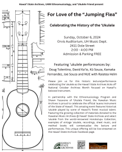 Ukulele Concert Oct 6 flyer