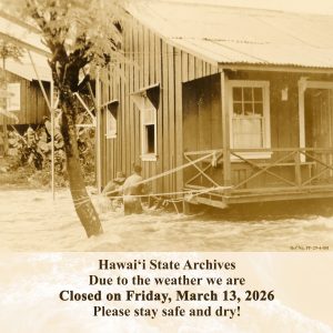Public Archives Closed on Friday 3/13/2026 Due to Severe Weather post thumbnail